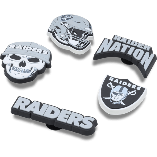 NFL Las Vegas Raiders 5 Pack Jibbitz Shoe Charm | Crocs Women / Men