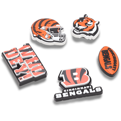 NFL Cincinnati Bengals 5 Pack Jibbitz Shoe Charm | Crocs Women / Men