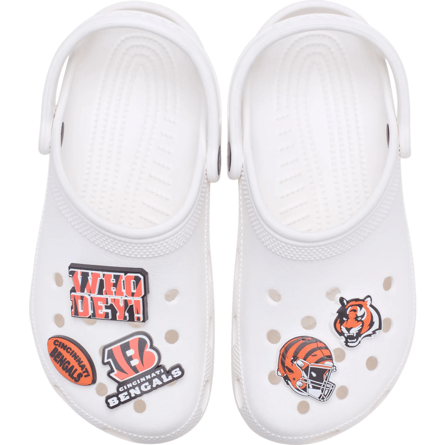 NFL Cincinnati Bengals 5 Pack Jibbitz Shoe Charm | Crocs Women / Men