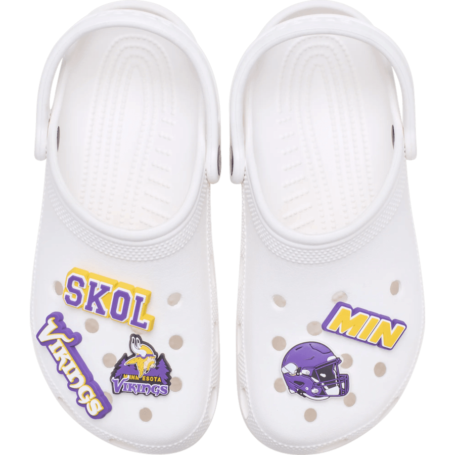 NFL Minnesota Vikings 5 Pack Jibbitz Shoe Charm | Crocs Women / Men