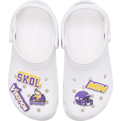 NFL Minnesota Vikings 5 Pack Jibbitz Shoe Charm | Crocs Women / Men