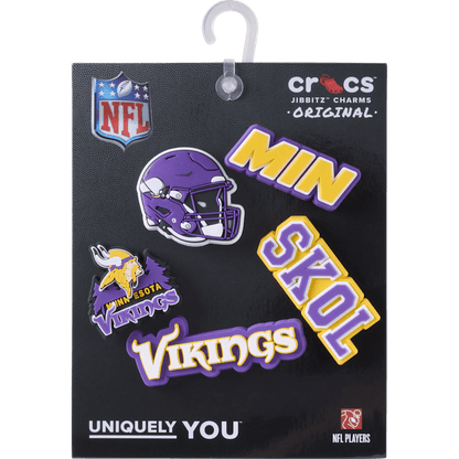 NFL Minnesota Vikings 5 Pack Jibbitz Shoe Charm | Crocs Women / Men