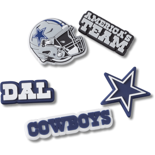 NFL Dallas Cowboys 5 Pack Jibbitz Shoe Charm | Crocs Women / Men