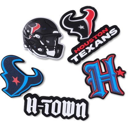 NFL Houston Texans 5 Pack Jibbitz Shoe Charm | Crocs Women / Men