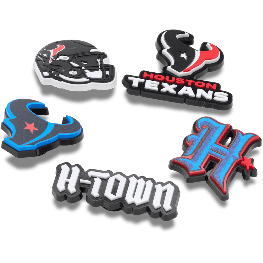 NFL Houston Texans 5 Pack Jibbitz Shoe Charm | Crocs Women / Men