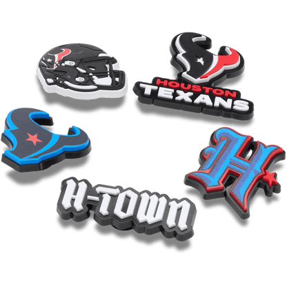 NFL Houston Texans 5 Pack Jibbitz Shoe Charm | Crocs Women / Men