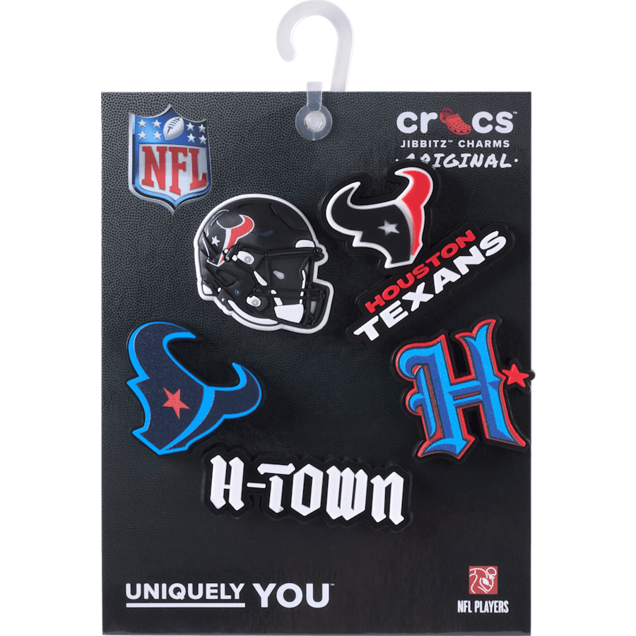 NFL Houston Texans 5 Pack Jibbitz Shoe Charm | Crocs Women / Men