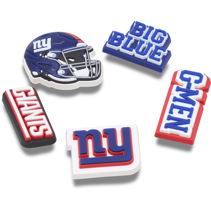 NFL New York Giants 5 Pack Jibbitz Shoe Charm | Crocs Women / Men