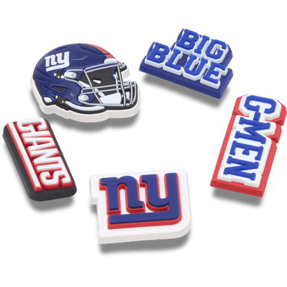 NFL New York Giants 5 Pack Jibbitz Shoe Charm | Crocs Women / Men