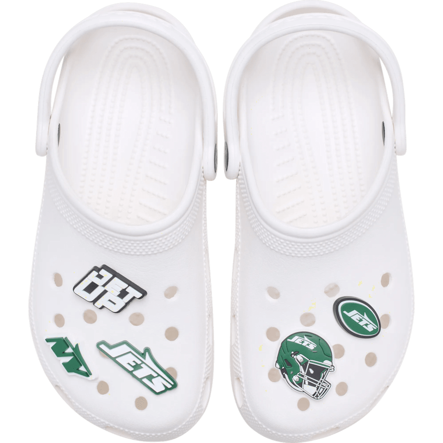 NFL New York Jets 5 Pack Jibbitz Shoe Charm | Crocs Women / Men