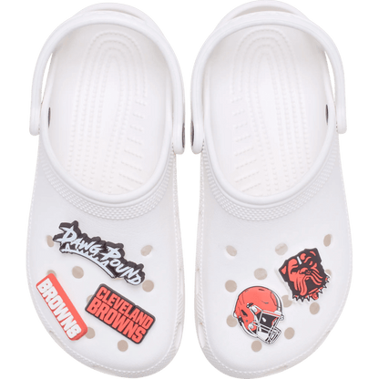 NFL Cleveland Browns 5 Pack Jibbitz Shoe Charm | Crocs Women / Men