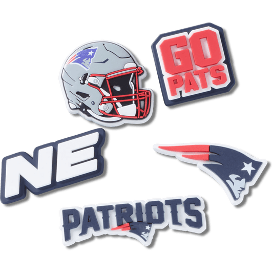 NFL New England Patriots 5 Pack Jibbitz Shoe Charm | Crocs Women / Men