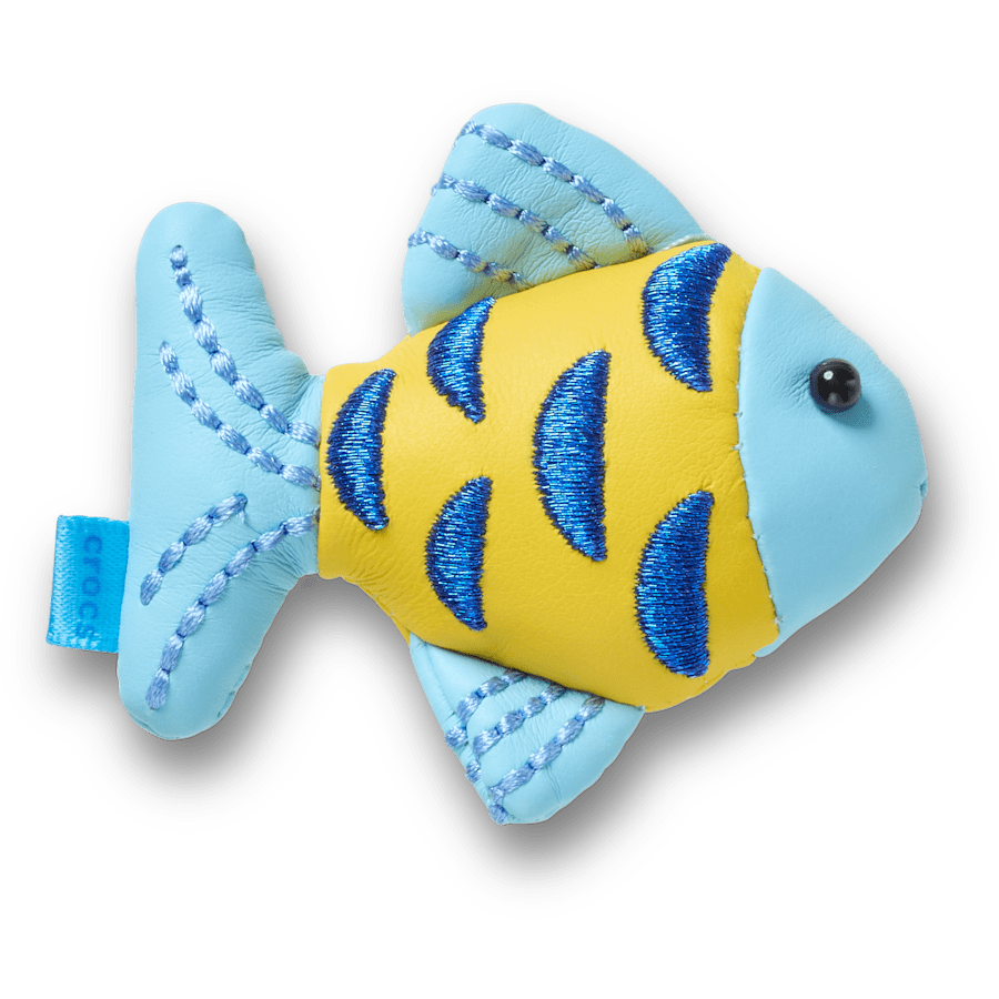 Blue and Gold Sparkle Fish Jibbitz™ charms | Crocs Women / Men