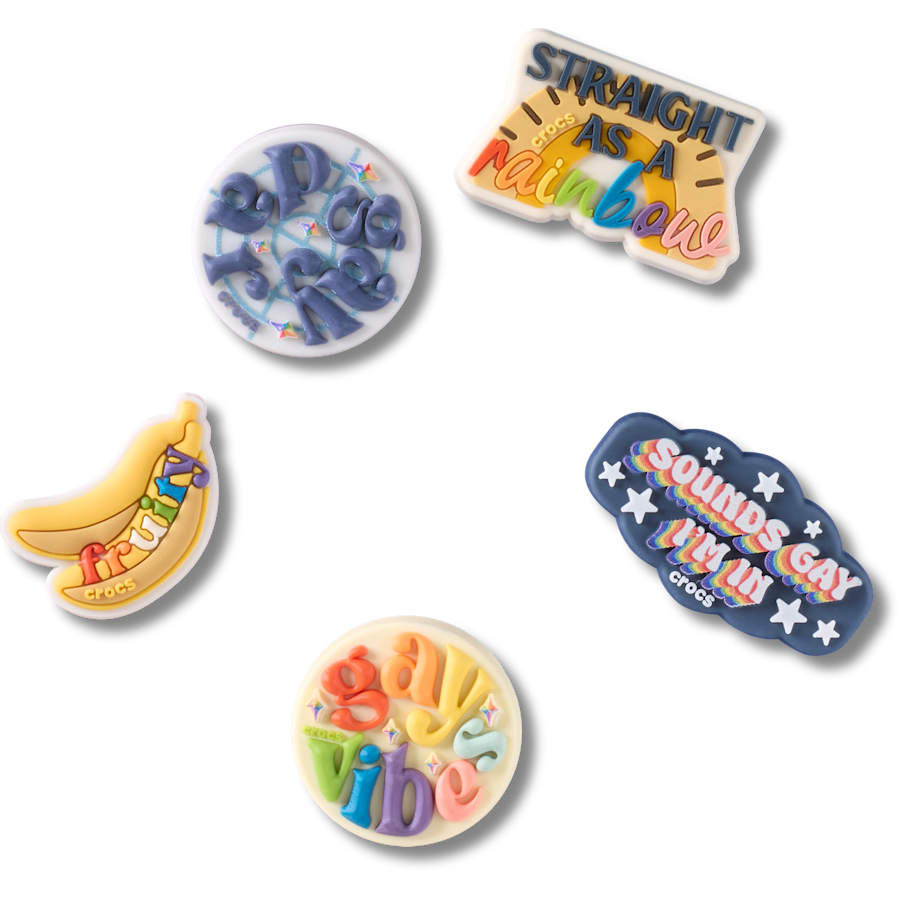Irreverent Pride 5 Pack Jibbitz™ charms | Crocs Women / Men