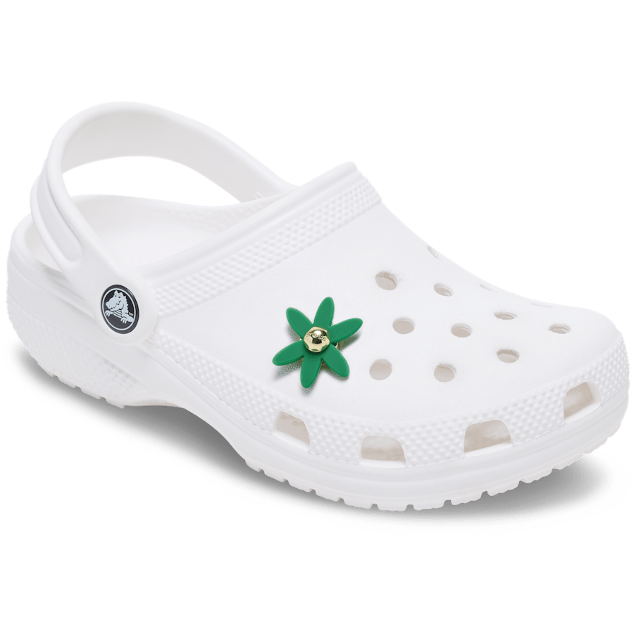 Retro Green Spinner Flower Jibbitz™ charms | Crocs Women / Men