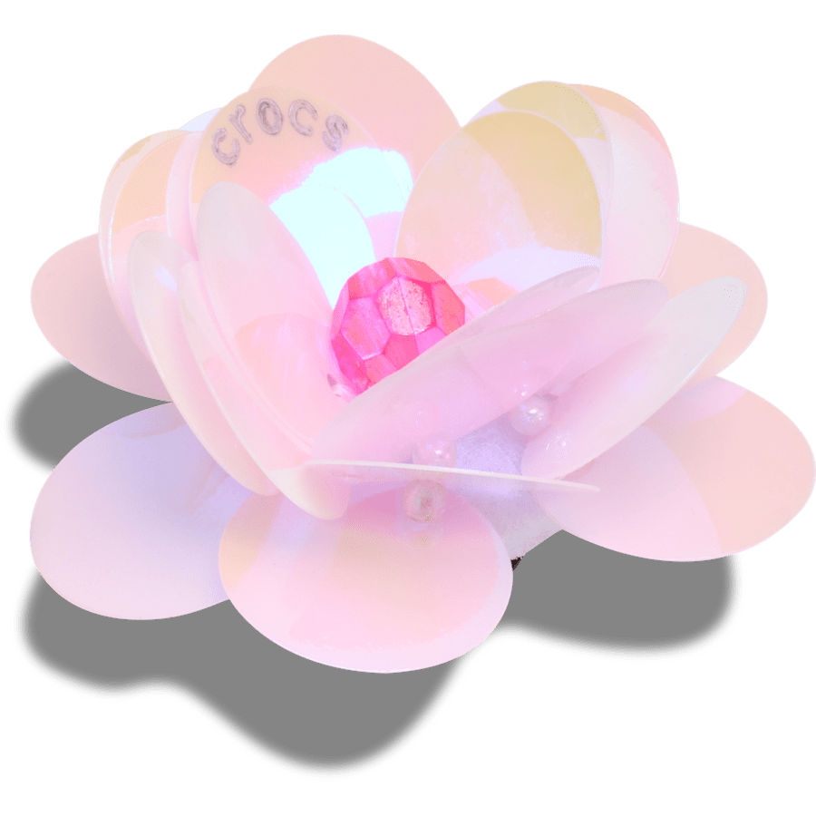 Sequin Pink Flower Jibbitz™ charms | Crocs Women / Men