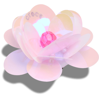 Sequin Pink Flower Jibbitz™ charms | Crocs Women / Men