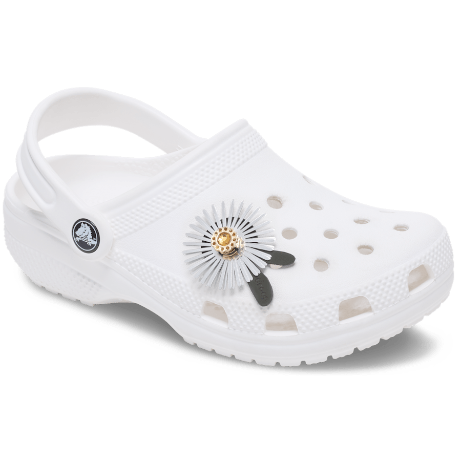 Silver Sequin Flower Jibbitz™ charms | Crocs Women / Men