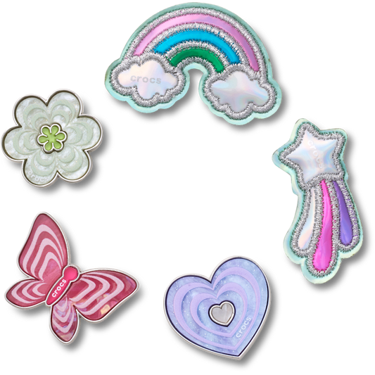 Funky Girly Icons 5 Pack Jibbitz™ charms | Crocs Women / Men