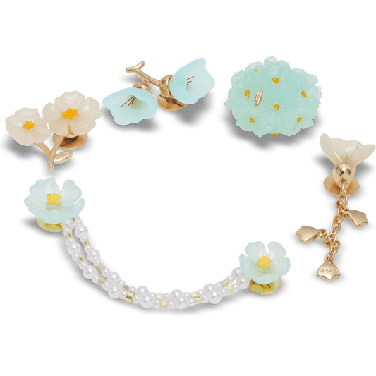 Blue Dainty Floral 5 Pack Jibbitz™ charms | Crocs Women / Men