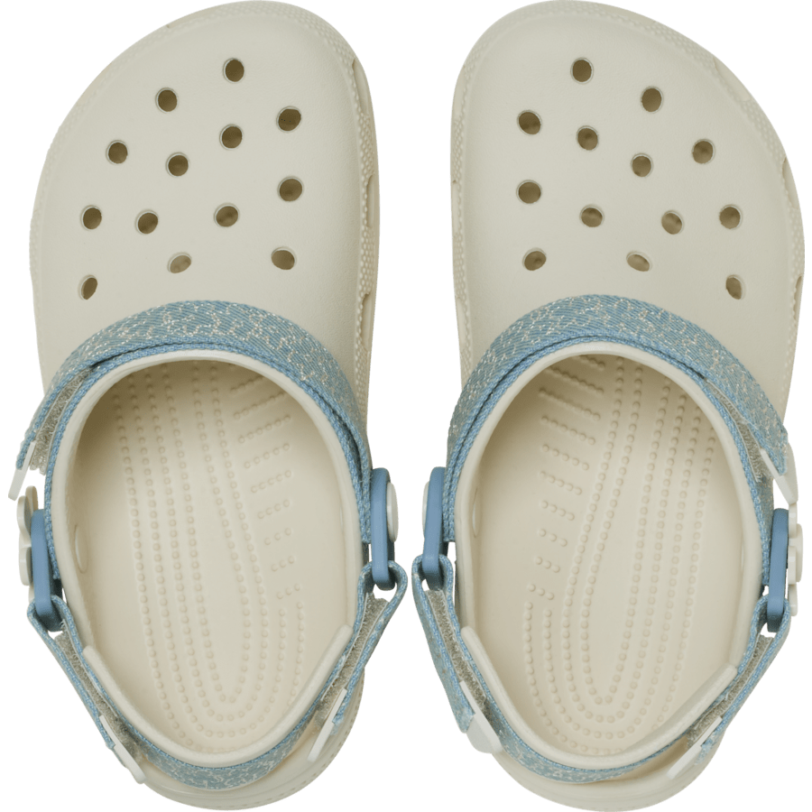 Kids’ Classic Denim Flower Adjustable Backstrap Clog | Crocs Kids