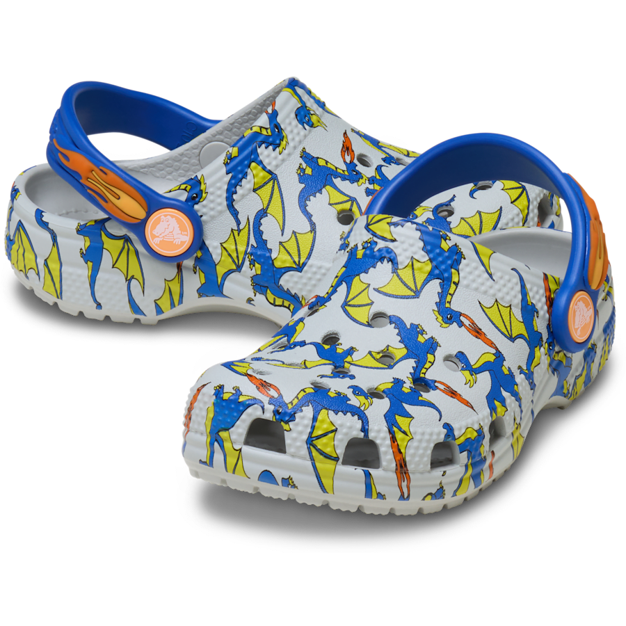 Toddler Classic Dragon Graphic Clog | Crocs Kids