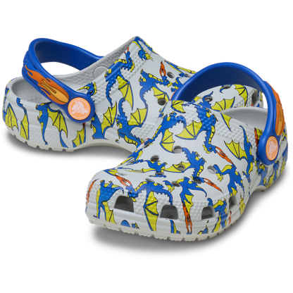 Toddler Classic Dragon Graphic Clog | Crocs Kids