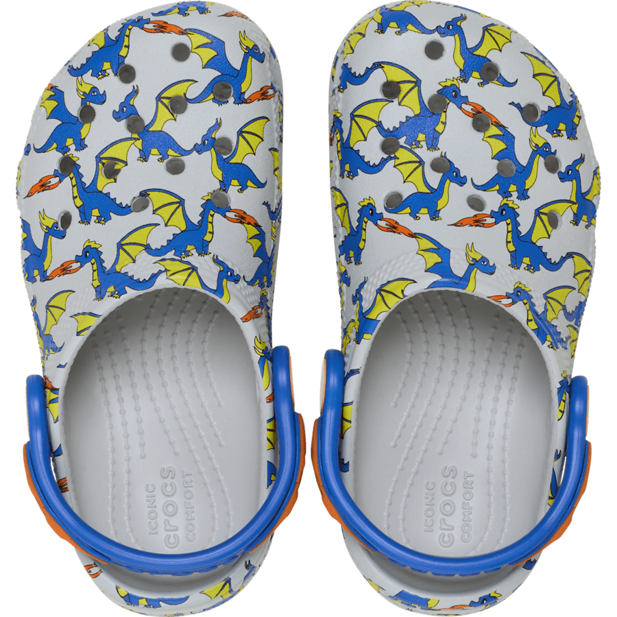 Toddler Classic Dragon Graphic Clog | Crocs Kids