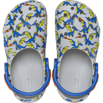 Toddler Classic Dragon Graphic Clog | Crocs Kids