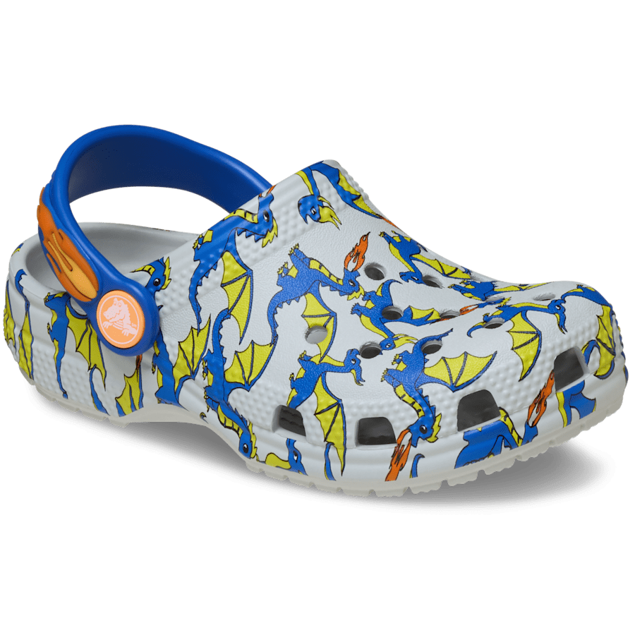 Toddler Classic Dragon Graphic Clog | Crocs Kids