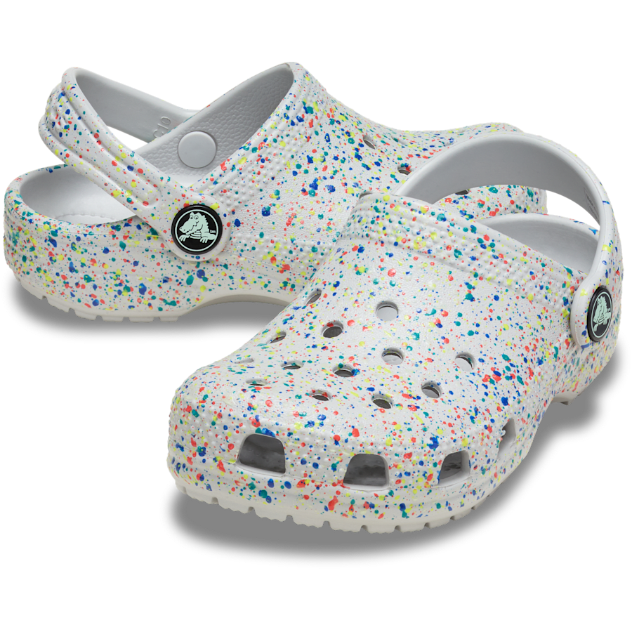 Toddler Classic Glow Paint Splatter Clog | Crocs Kids