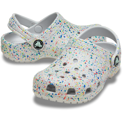 Toddler Classic Glow Paint Splatter Clog | Crocs Kids