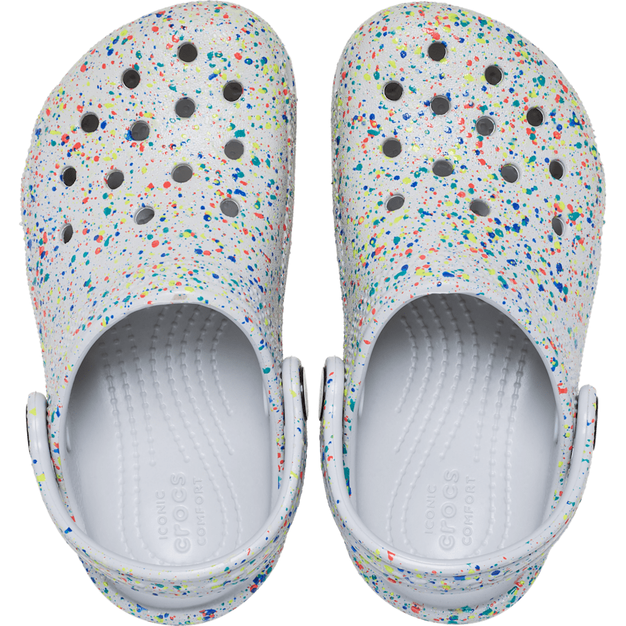 Toddler Classic Glow Paint Splatter Clog | Crocs Kids