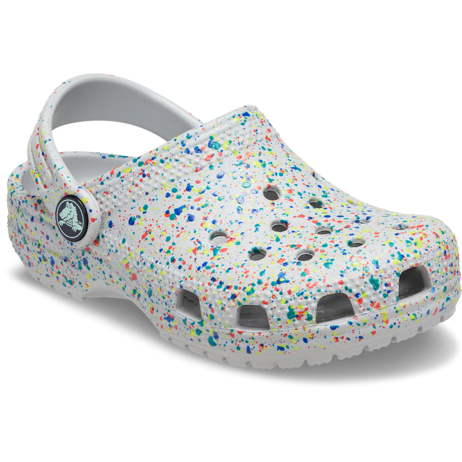 Toddler Classic Glow Paint Splatter Clog | Crocs Kids