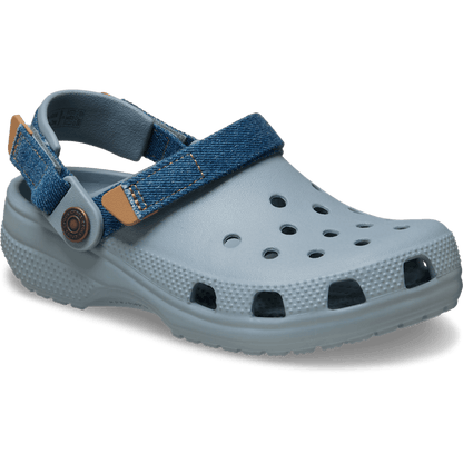 Kids' Classic Denim Adjustable Backstrap Clog | Crocs Kids