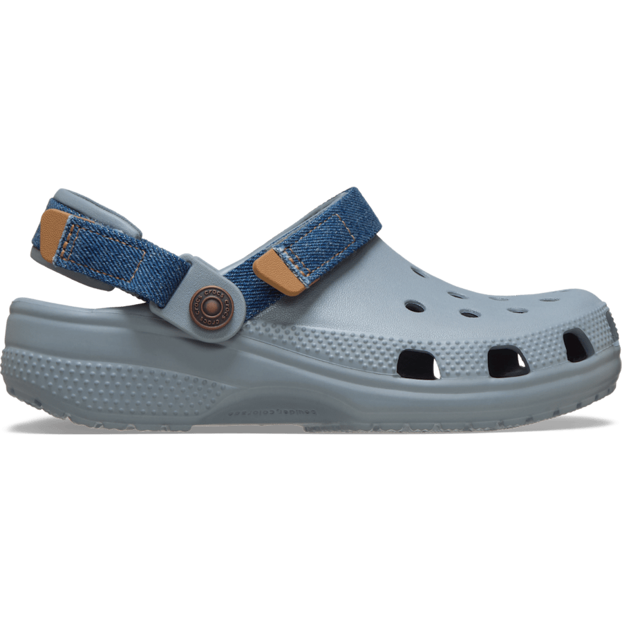Kids' Classic Denim Adjustable Backstrap Clog | Crocs Kids