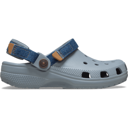 Kids' Classic Denim Adjustable Backstrap Clog | Crocs Kids