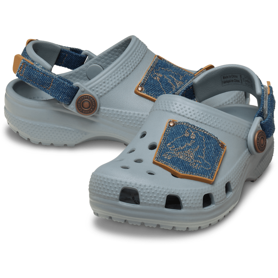 Toddler Classic Denim Adjustable Backstrap Clog | Crocs Kids
