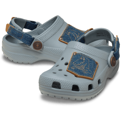 Toddler Classic Denim Adjustable Backstrap Clog | Crocs Kids