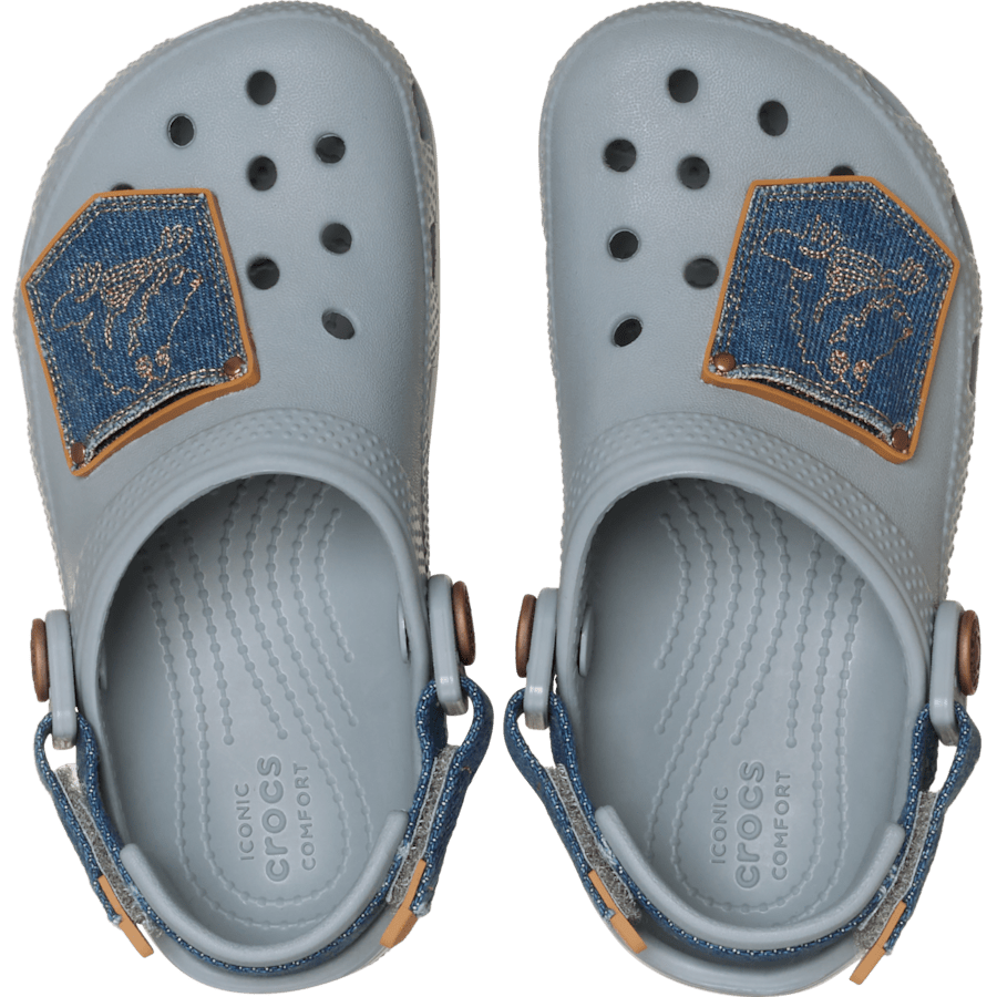 Toddler Classic Denim Adjustable Backstrap Clog | Crocs Kids
