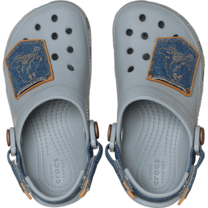 Toddler Classic Denim Adjustable Backstrap Clog | Crocs Kids