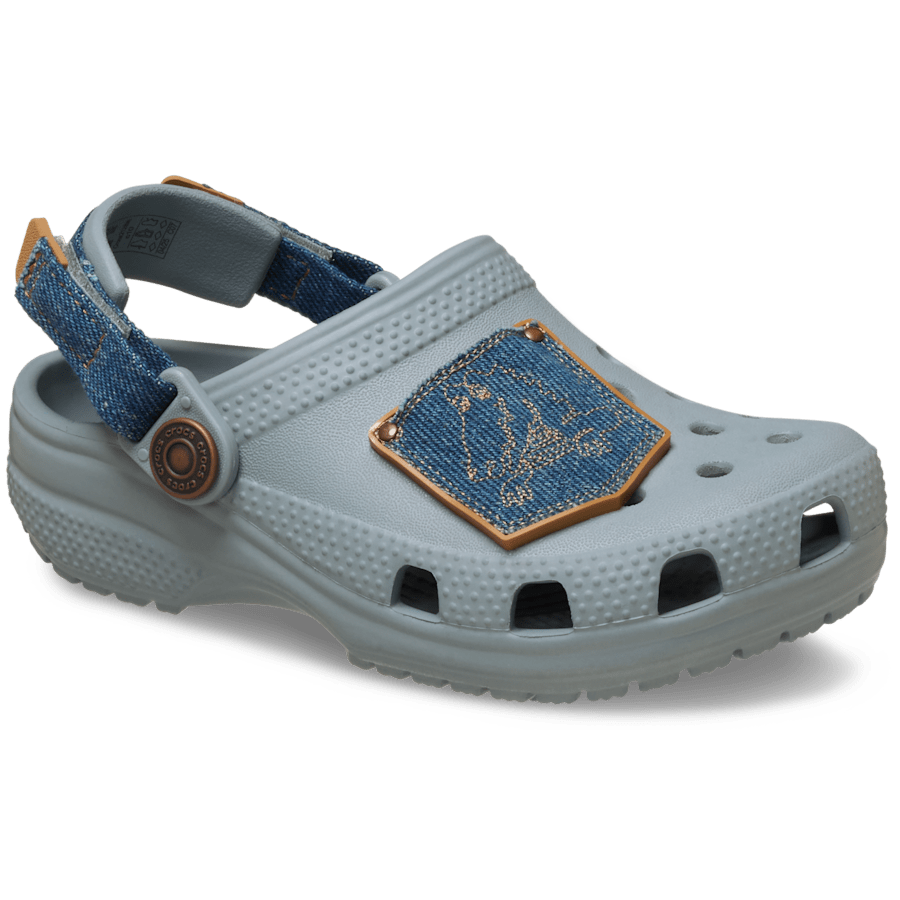Toddler Classic Denim Adjustable Backstrap Clog | Crocs Kids