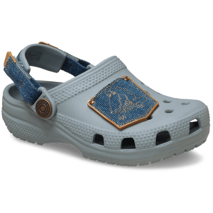 Toddler Classic Denim Adjustable Backstrap Clog | Crocs Kids