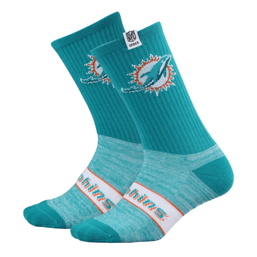 NFL Miami Dolphins Crocs Socks | Crocs Men