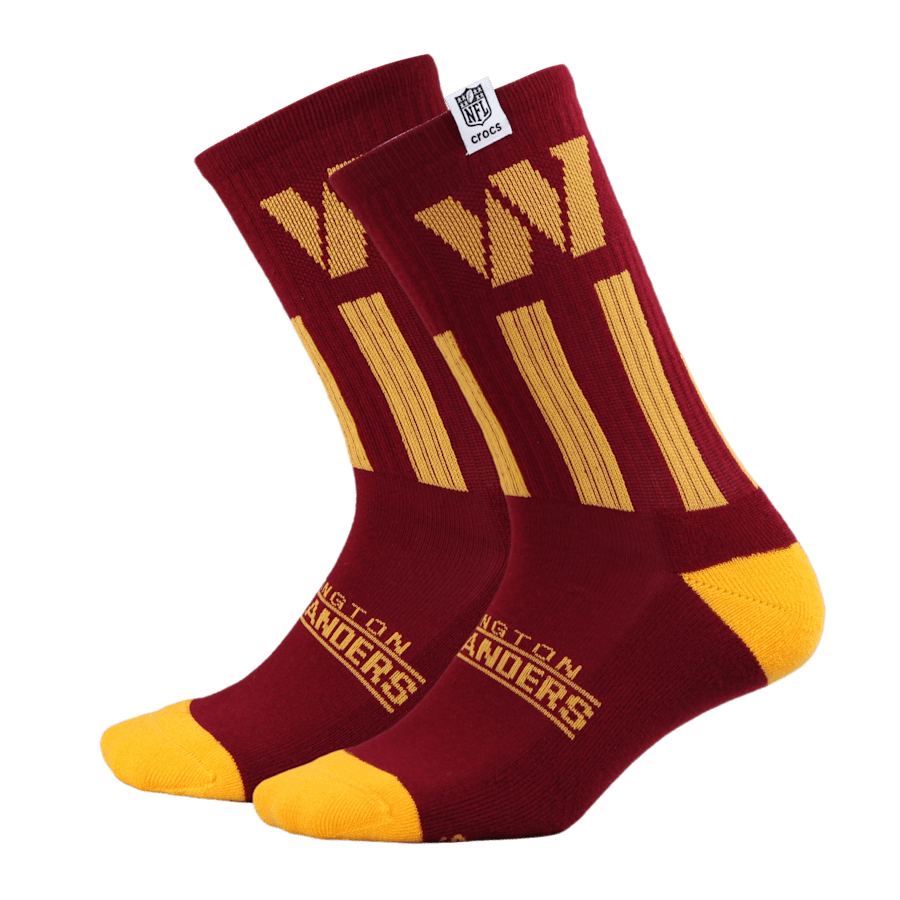 NFL Washington Commanders Crocs Socks | Crocs Men