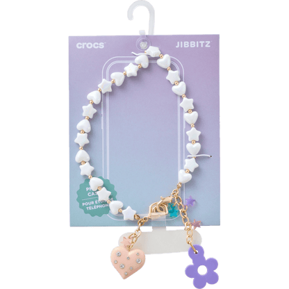 Beaded Heart Flower Phone Wristlet | Crocs Women / Kids
