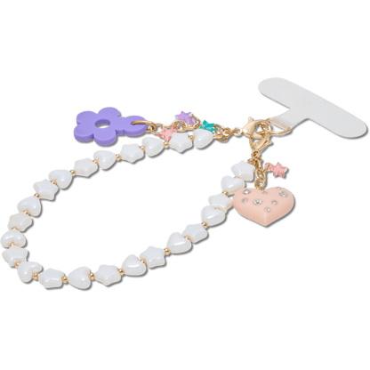 Beaded Heart Flower Phone Wristlet | Crocs Women / Kids
