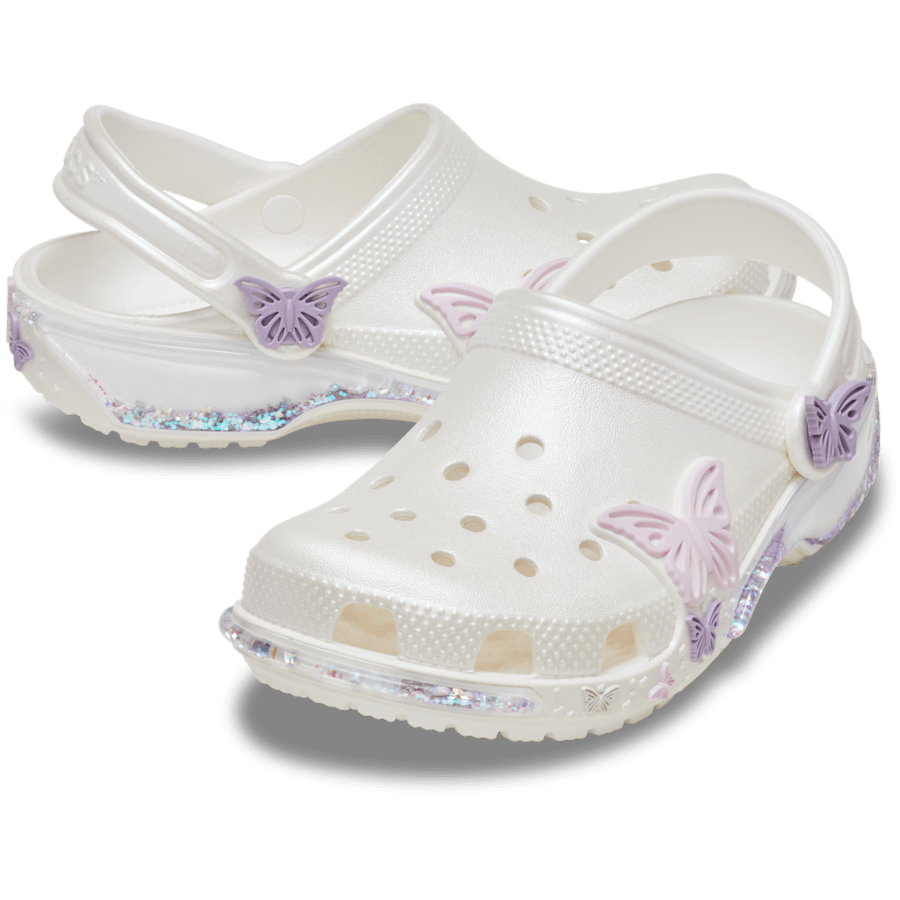 Toddler Classic Butterfly Sparkle Shaker Clog | Crocs Kids