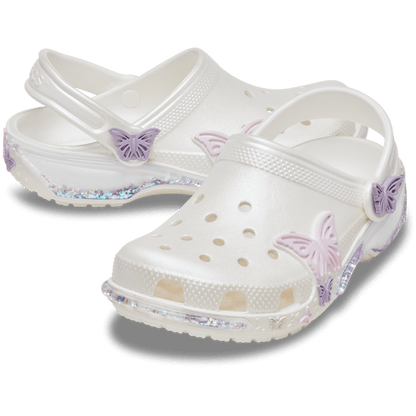 Toddler Classic Butterfly Sparkle Shaker Clog | Crocs Kids