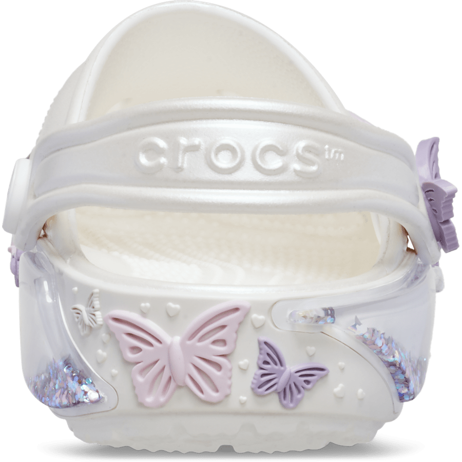 Toddler Classic Butterfly Sparkle Shaker Clog | Crocs Kids